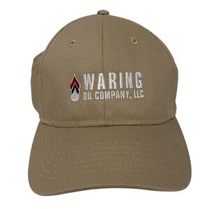 Waring Oil Company LLC Adjustable Hat Cap Beige Advertising Petroliana Otto